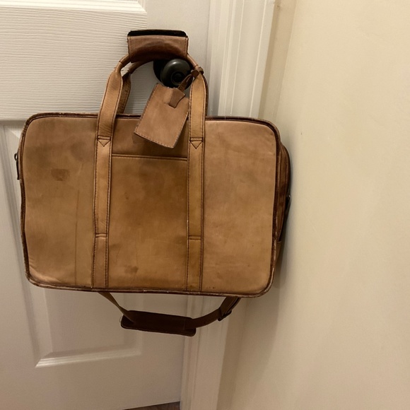 USL Bags Vintage Usl Distressed Leather Briefcase Poshmark